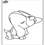 Animals coloring pages - Dog 12