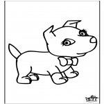 Animals coloring pages - Dog 6