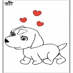 Animals coloring pages - Dog 7