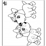 Animals coloring pages - Dogs 3