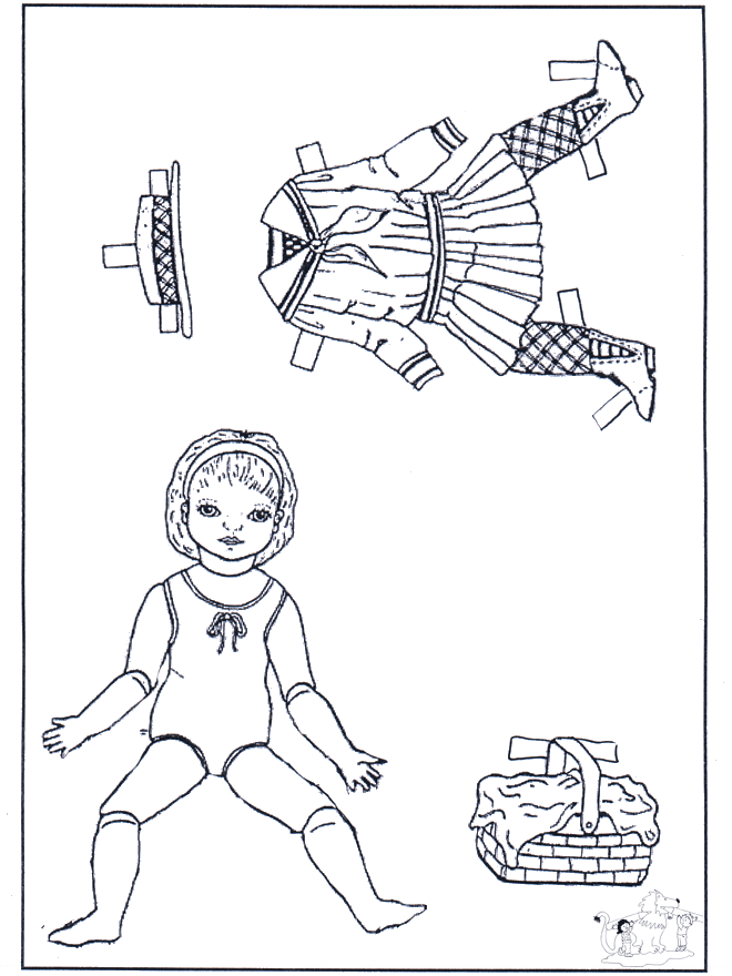 Doll and clothing 2 - paper dolls