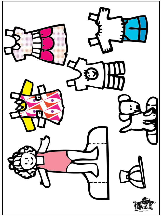 Doll and clothing 3 - paper dolls