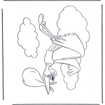 Theme coloring pages - Dombo stork