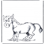 Animals coloring pages - Donkey