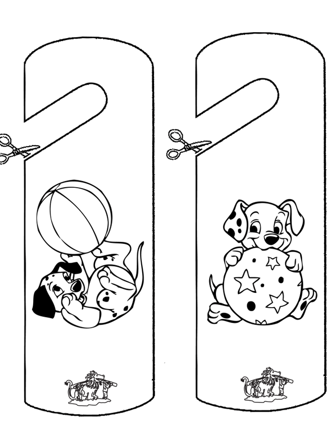 Doormark 101 Dalmatians - Cut-Out