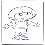 Kids coloring pages - Dora the Explorer 1