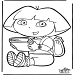 Kids coloring pages - Dora the Explorer 12