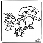 Kids coloring pages - Dora the Explorer 14