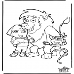 Kids coloring pages - Dora the Explorer 2