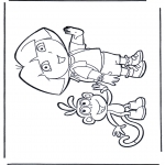 Kids coloring pages - Dora the Explorer 23