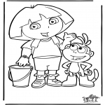 Kids coloring pages - Dora the Explorer 4