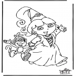 Kids coloring pages - Dora the Explorer 8