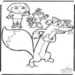 Kids coloring pages - Dora the Explorer 9