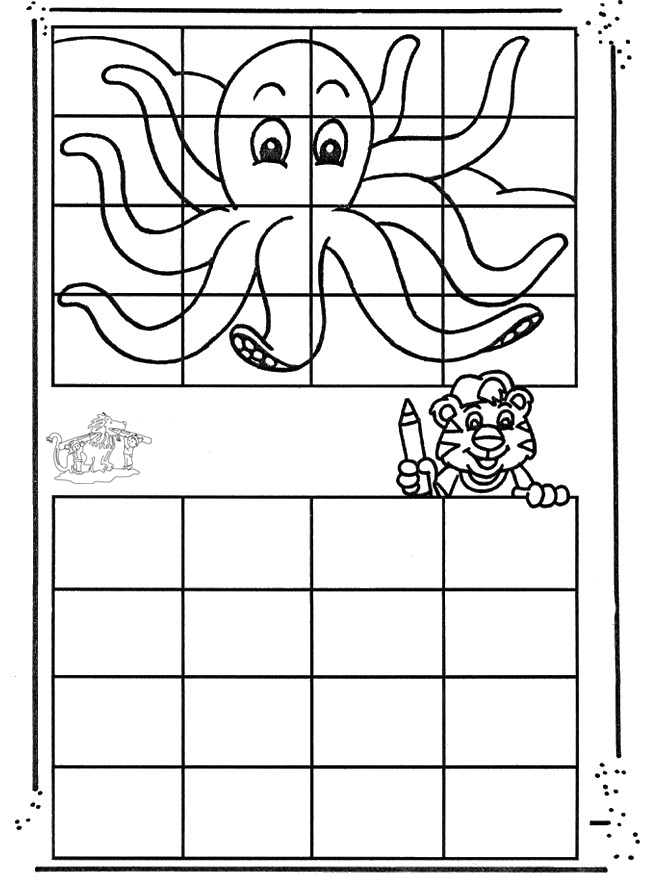 Drawing octopus - Drawing Copy