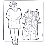 Crafts - Dress up doll grandma
