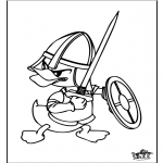 Animals coloring pages - Duck 5