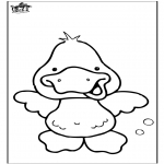 Animals coloring pages - Duck 6