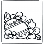 Theme coloring pages - Easter egg 1