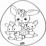 Theme coloring pages - Easter egg 6