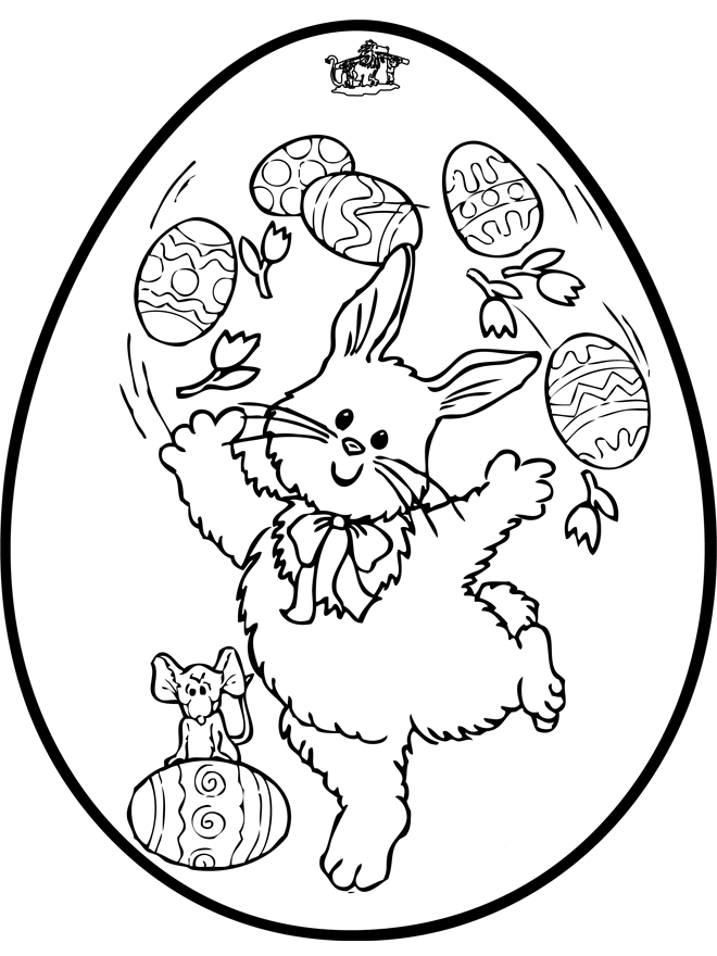 Easter egg - Pricking card 2 - Crafts Eastern