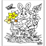 Theme coloring pages - Easterbunny 12