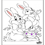 Theme coloring pages - Easterbunny 15