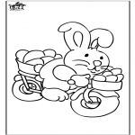 Theme coloring pages - Easterbunny 19