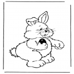 Theme coloring pages - Easterbunny 6