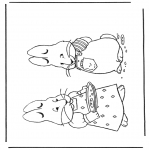 Theme coloring pages - Easterbunny 7