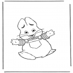 Theme coloring pages - Easterbunny 8