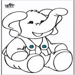 Animals coloring pages - Elephant 10