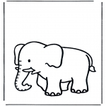 Animals coloring pages - Elephant 3