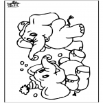 Animals coloring pages - Elephant 6