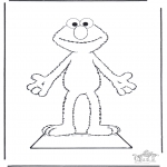 Crafts - Elmo paper doll