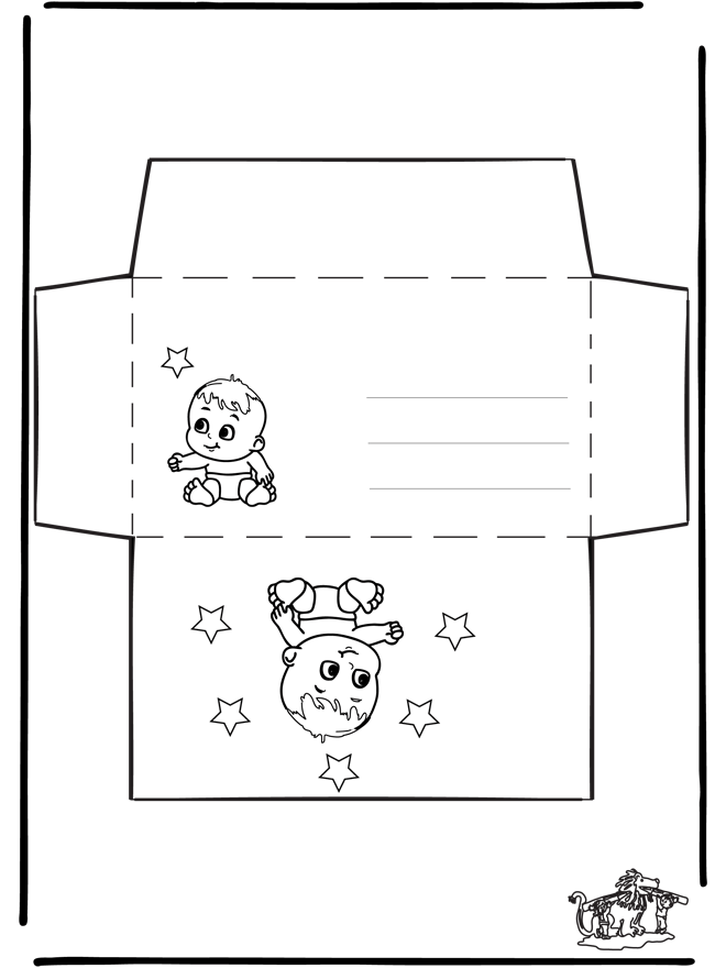 Envelop baby - Writing paper