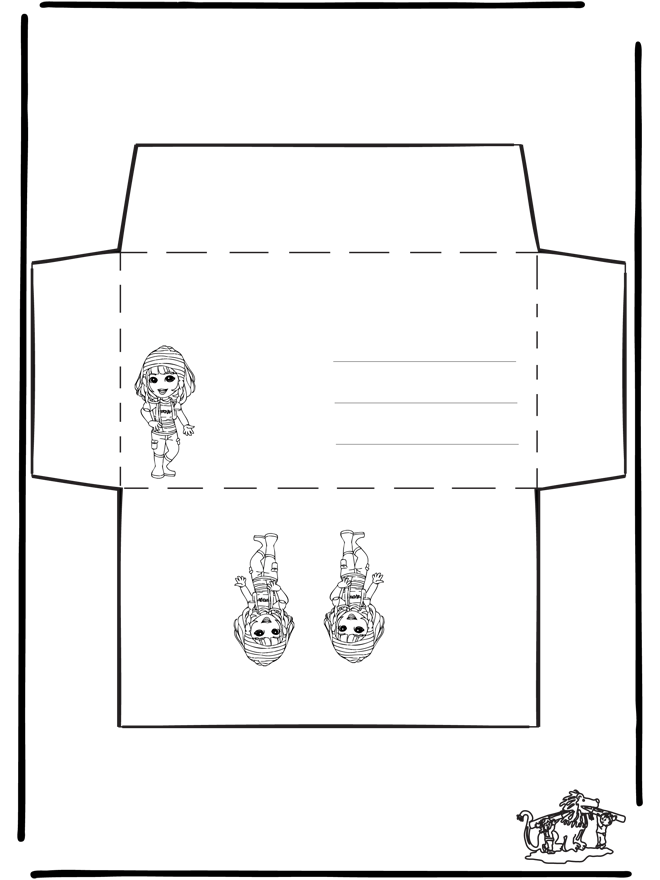 Envelop girl - Writing paper