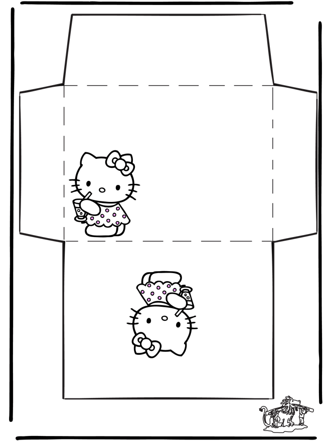 Envelope Hello Kitty - Writing paper