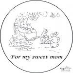 Theme coloring pages - For dear mum