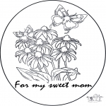 Theme coloring pages - For mum