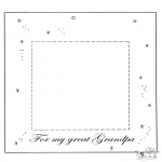 Theme coloring pages - Fotoframe dear grandpa