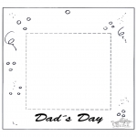 Theme coloring pages - Fotoframe for dad