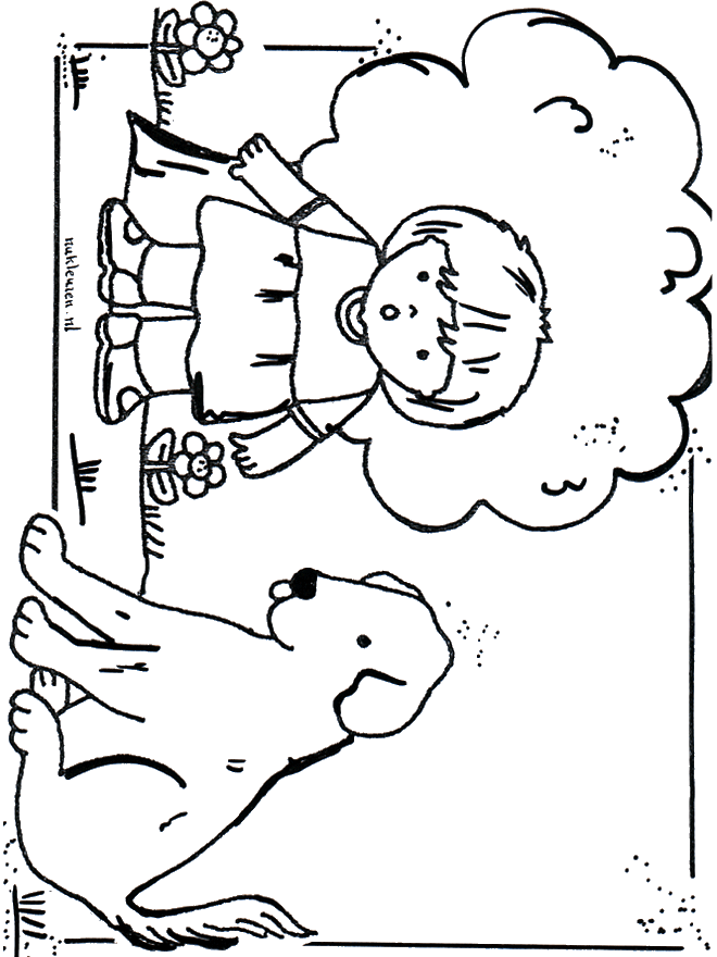 Free coloring pages dog - Animals