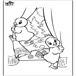 Theme coloring pages - Free coloring pages easter chicken 2