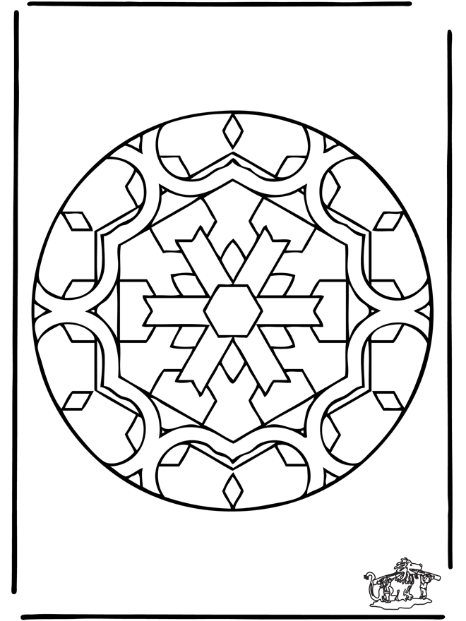 Free coloring pages mandala insect - Animal mandalas