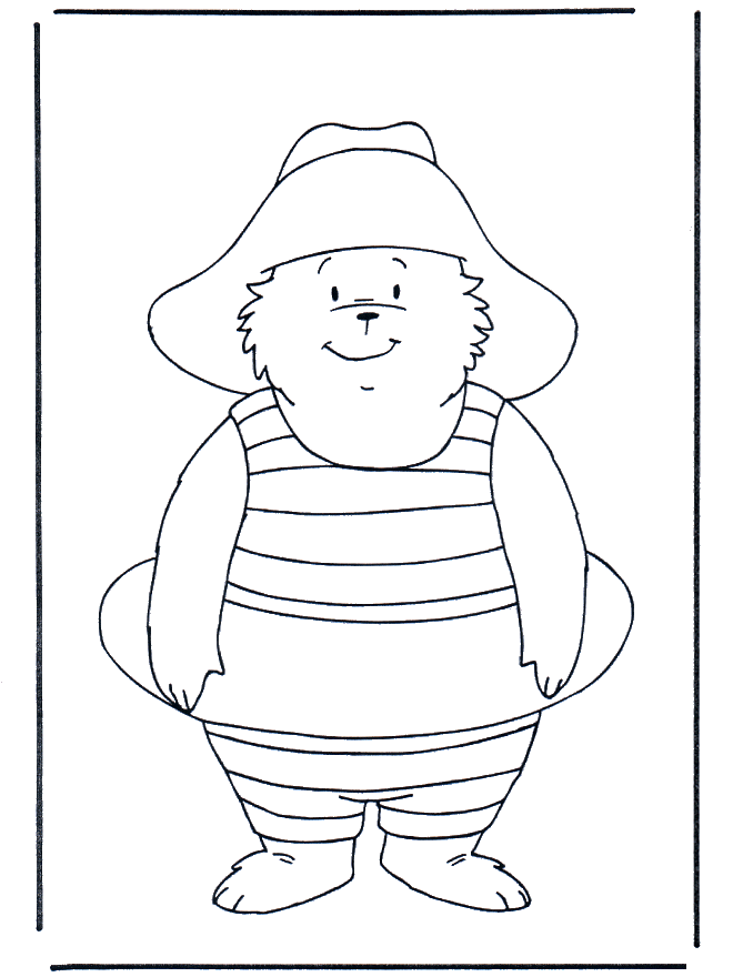 Free coloring pages Paddington bear - Paddington bear