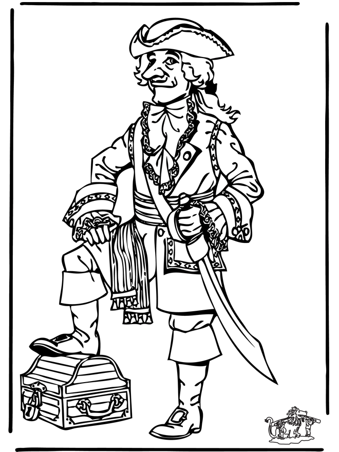Free coloring pages pirate - And more