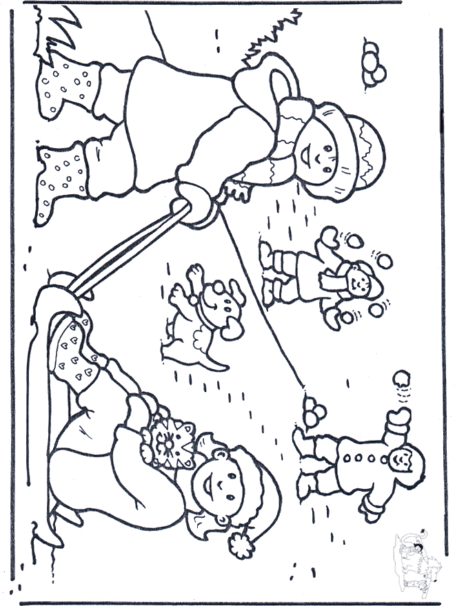 Free coloring pages snow - Snow