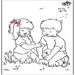 All sorts of - Free coloring pages spring 2