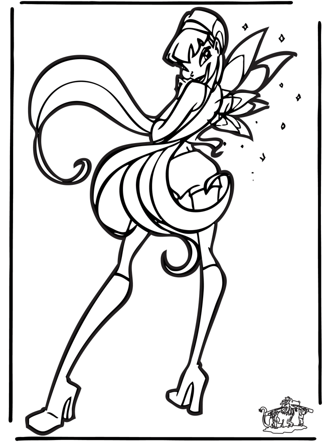 Free coloring pages Winx-club - Winx Club