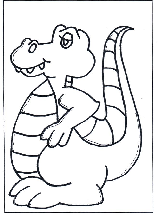 Free coloring sheets dinosauer - Dragons and Dinos